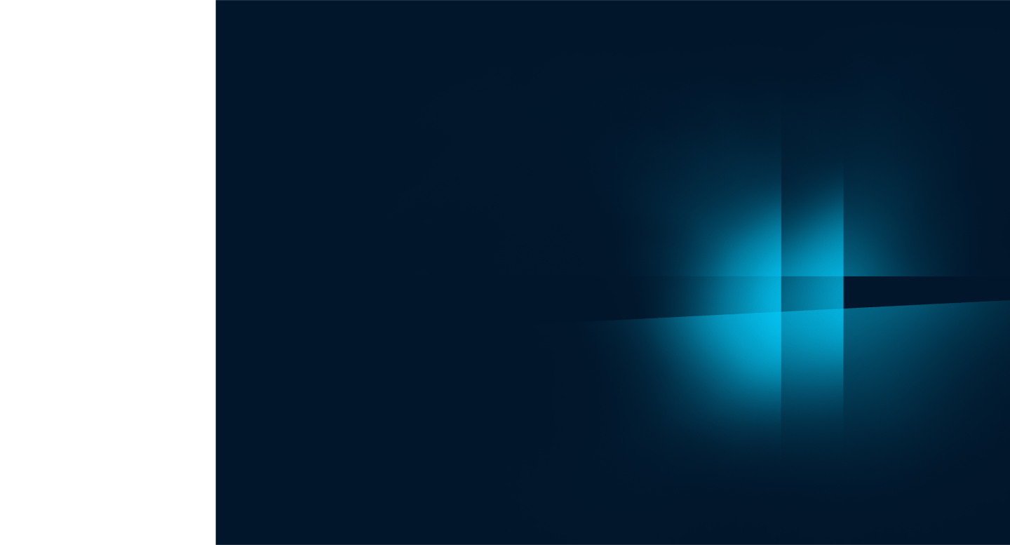 Dark blue background with a light blue sparkle in the middle.